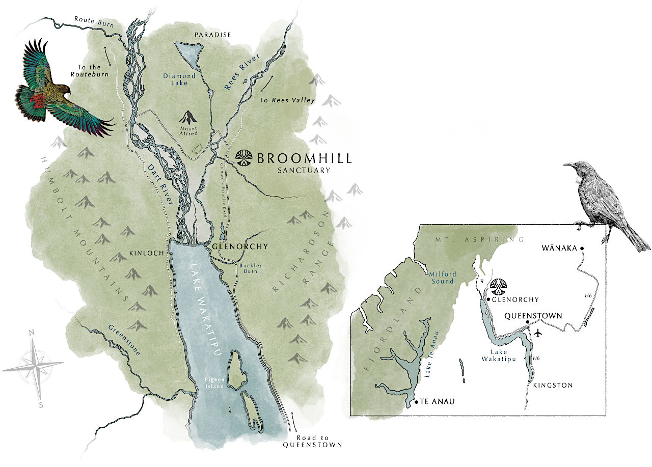 BROOMHILL Sanctuary Map